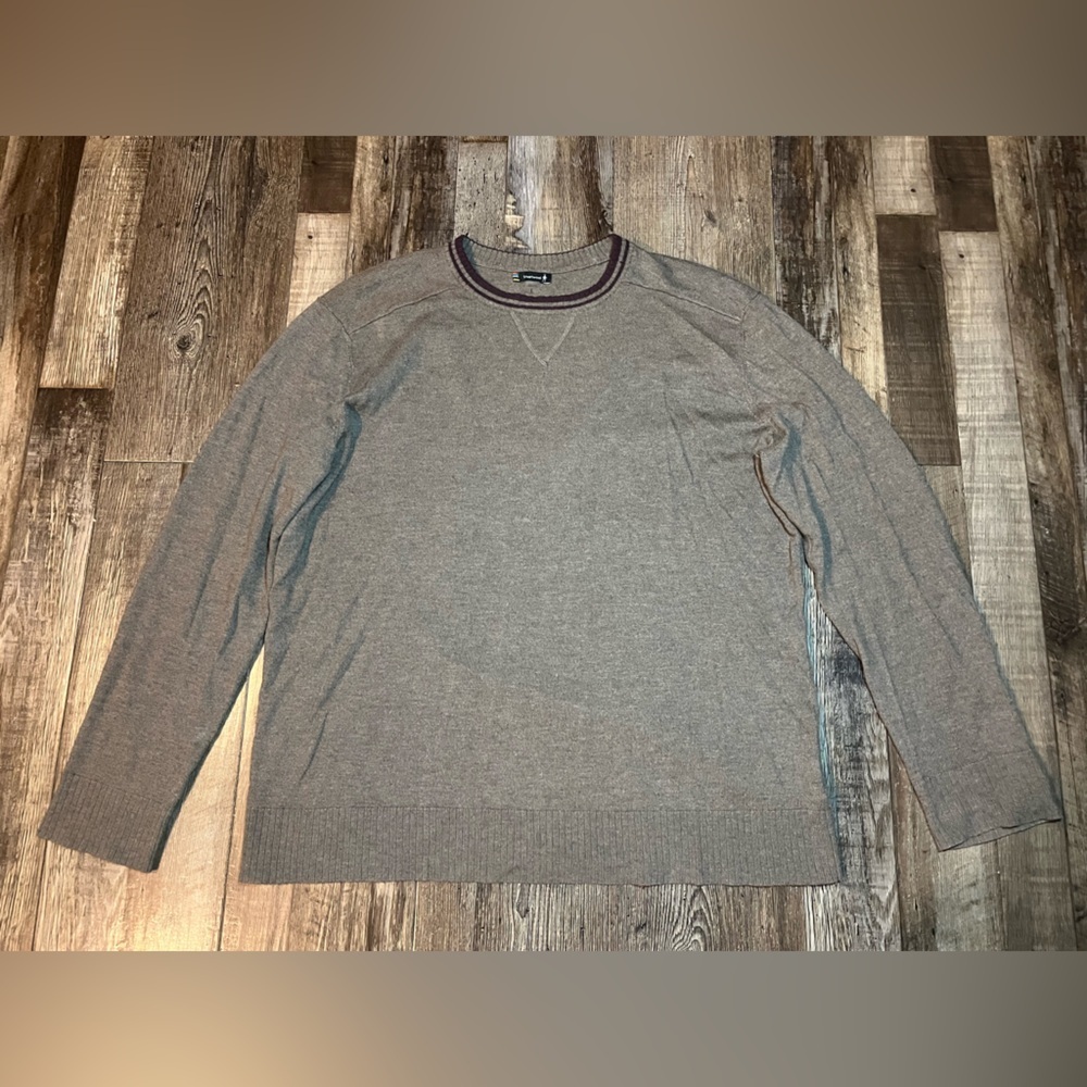 Smartwool Men’s Wool Blend Crewneck Sweater in Brown Size Large